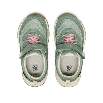 Little Kids' Hightrail Waterproof Hiking Shoe Lily Pad/Cashmere Rose - Keen