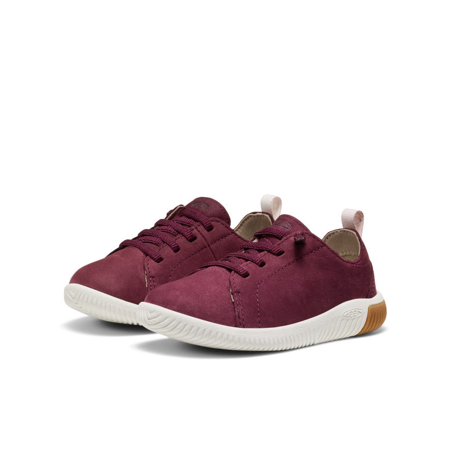 Little Kids' KNX Leather Sneaker Fig/Star White - Keen