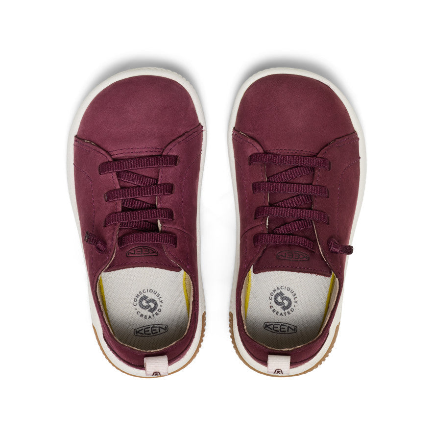 Little Kids' KNX Leather Sneaker Fig/Star White - Keen