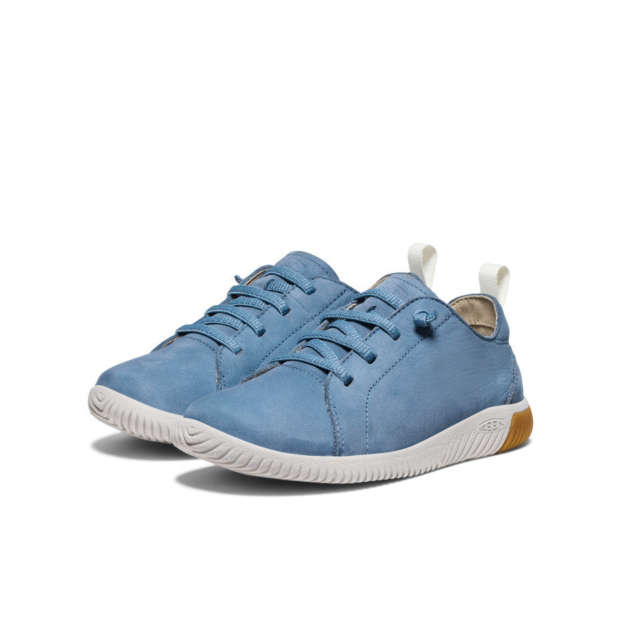 Big Kids' KNX Leather Sneaker Coronet Blue/Vapor - Keen