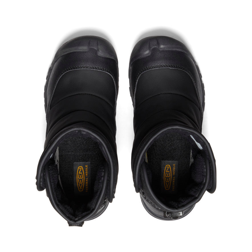 Big Kids' Puffrider Waterproof Winter Boot Black/Steel Grey - Keen