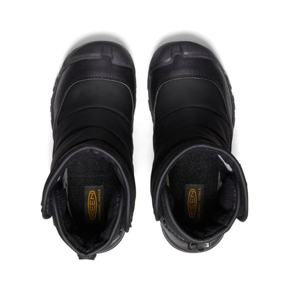 Big Kids' Puffrider Waterproof Winter Boot Black/Steel Grey - Keen