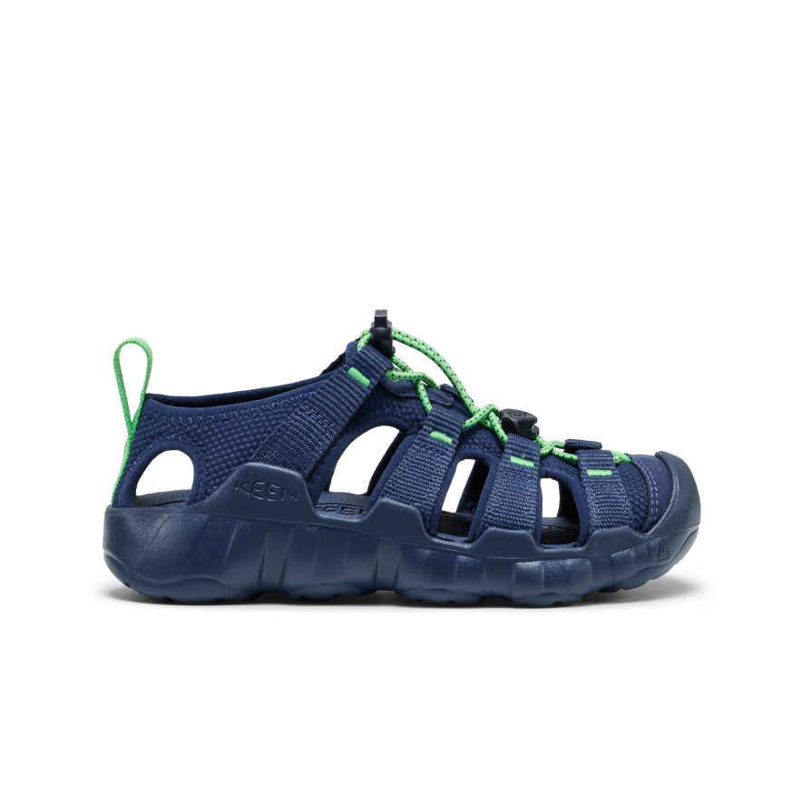 Big Kids' Hyperport H2 Sandal Naval Academy/Vibrant Green - Keen
