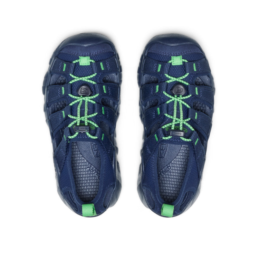 Big Kids' Hyperport H2 Sandal Naval Academy/Vibrant Green - Keen