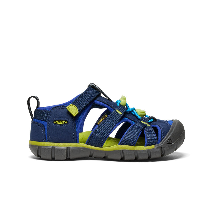 Little Kids' Seacamp II CNX Naval Academy/Chartreuse - Keen