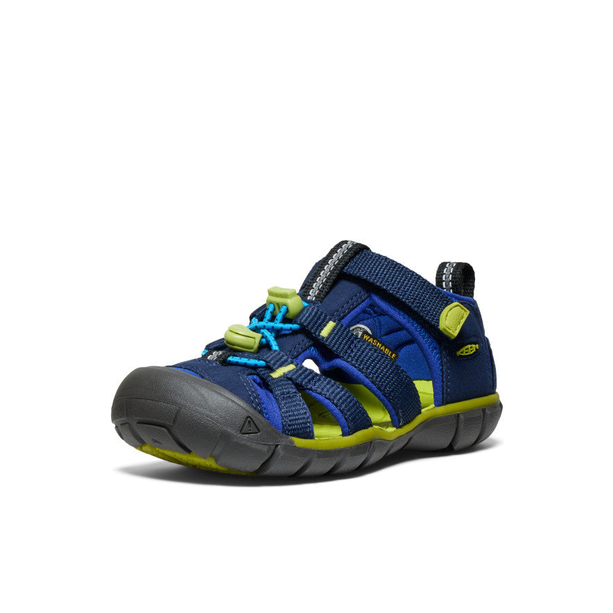 Little Kids' Seacamp II CNX Naval Academy/Chartreuse - Keen