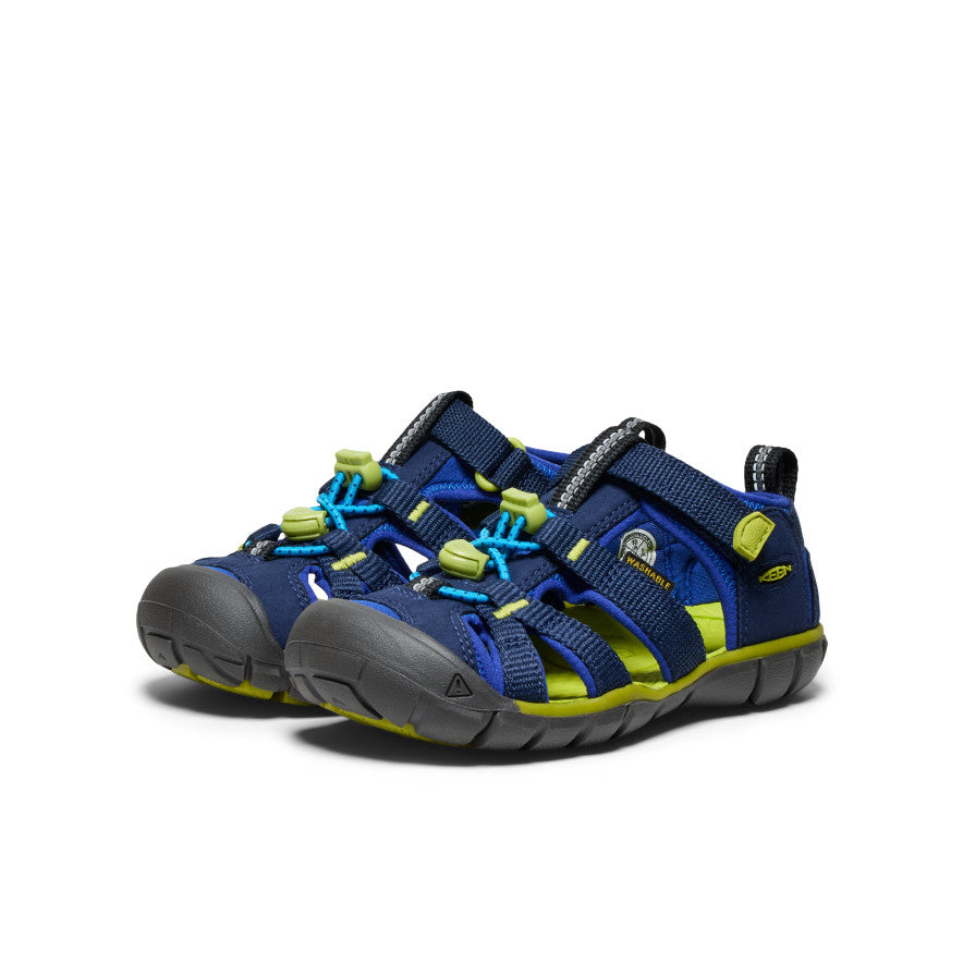Little Kids' Seacamp II CNX Naval Academy/Chartreuse - Keen