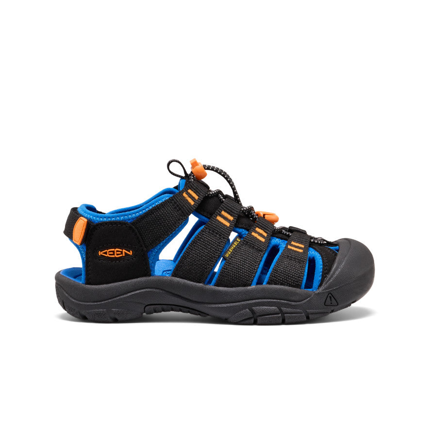 Big Kids' Newport Boundless Sandal Black/Precious Blue - Keen
